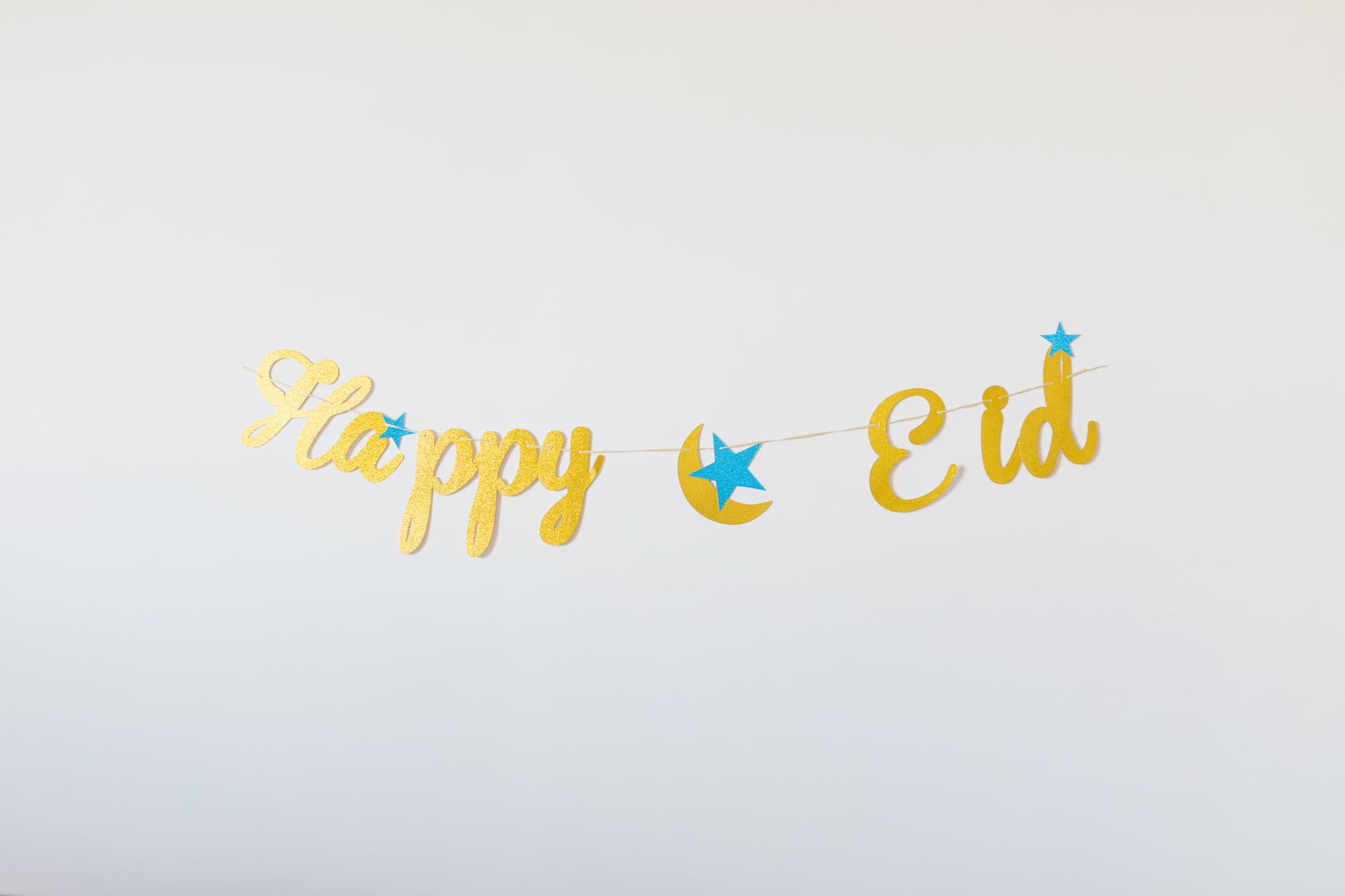 golden happy eid text